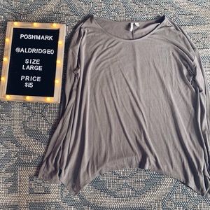 Tan long sleeve boutique shirt